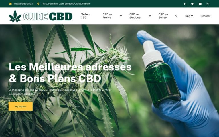Capture de la page d’accueil de Green Power CBD